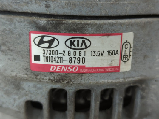2015-2019 Hyundai Sonata Alternator Replacement Generator Charging Assembly Engine OEM P/N:TN104211-8790 37300-2G061 Fits OEM Used Auto Parts