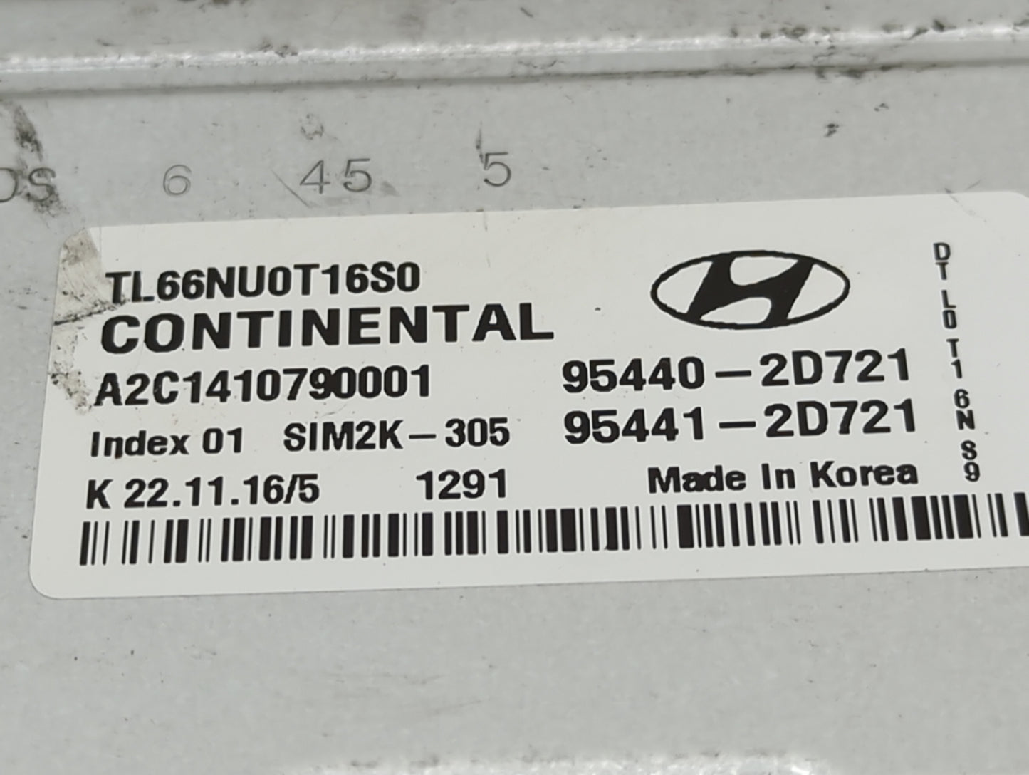 2016-2018 Hyundai Tucson PCM Engine Control Computer ECU ECM PCU OEM Fits Fits 2016 2017 2018 OEM Used Auto Parts - Oemuseda