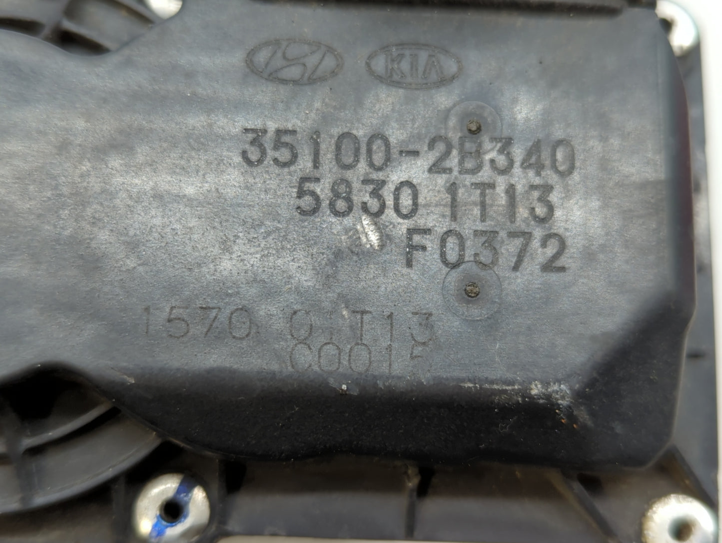 2016-2018 Hyundai Tucson Throttle Body P/N:335100-2B340 Fits Fits 2015 2016 2017 2018 2019 2020 2021 2022 OEM Used Auto Part