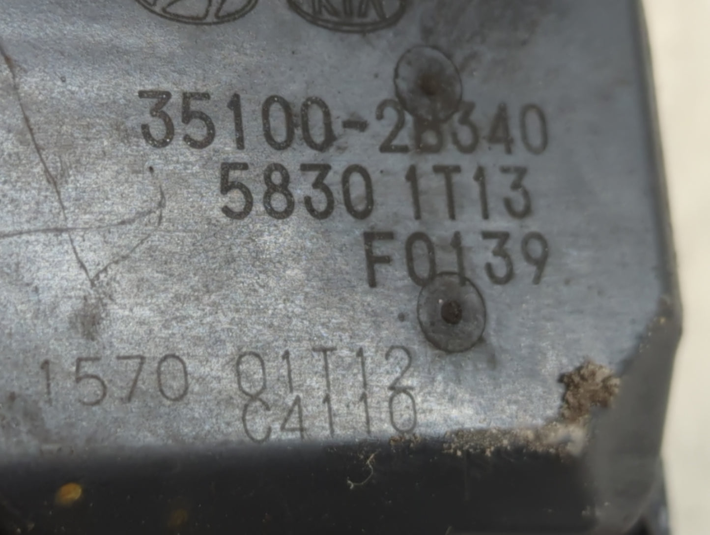 2016-2018 Hyundai Tucson Throttle Body P/N:35100-28340 Fits Fits 2015 2016 2017 2018 2019 2020 2021 2022 OEM Used Auto Parts