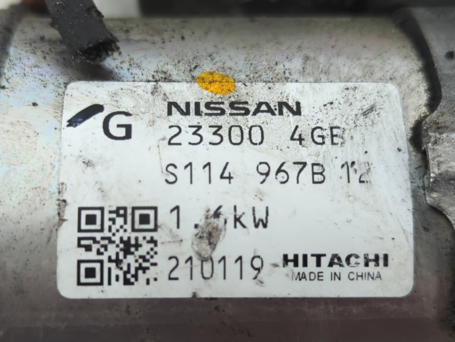 2014-2020 Infiniti Q50 Car Starter Motor Solenoid OEM P/N:S114-967B 12V 23300 4GB Fits OEM Used Auto Parts - Oemusedautopart