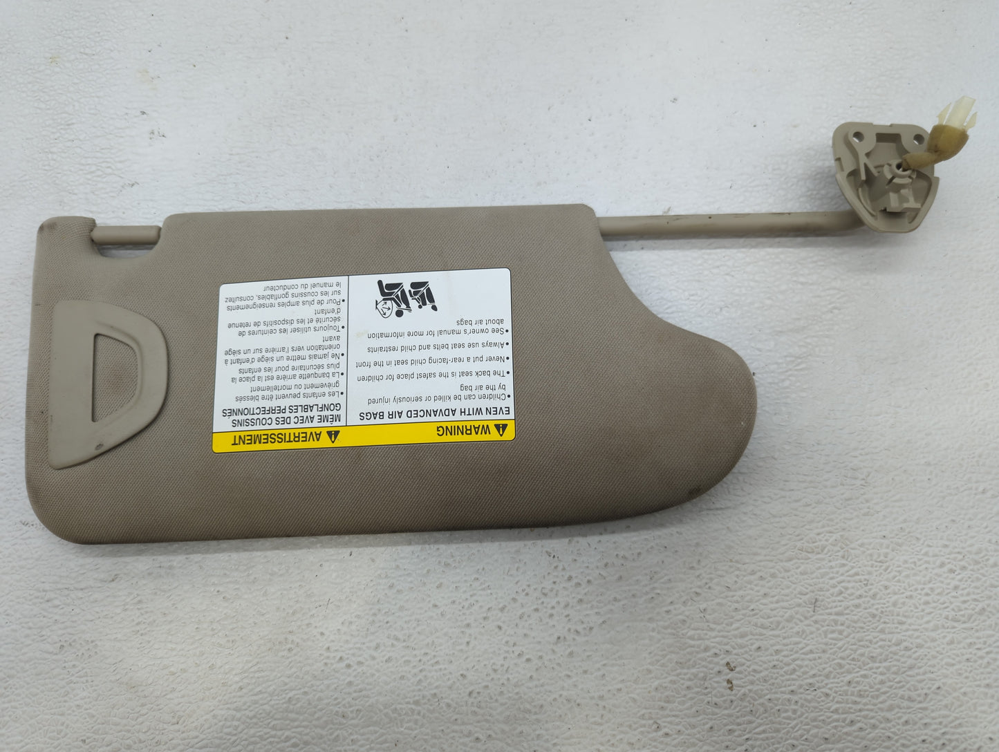 2014-2017 Infiniti Qx50 Sun Visor Shade Replacement Passenger Right Mirror Fits OEM Used Auto Parts - Oemusedautoparts1.com