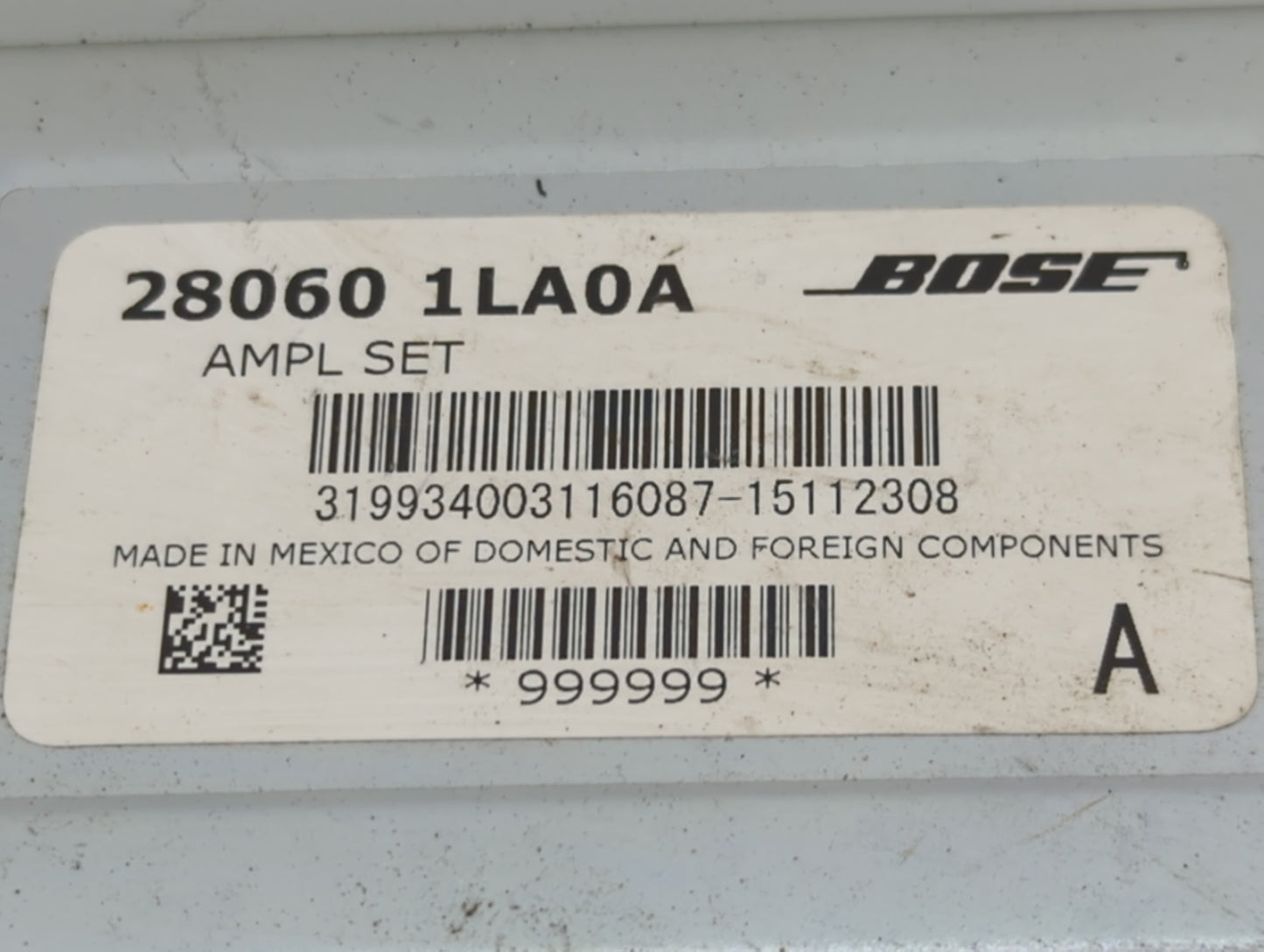 2014-2019 Infiniti Qx80 Radio AM FM Cd Player Receiver Replacement P/N:28060 1LA0A Fits OEM Used Auto Parts - Oemusedautopar