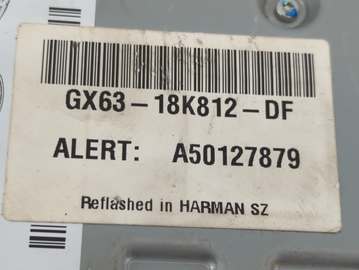 2016-2019 Jaguar Xf Radio AM FM Cd Player Receiver Replacement P/N:GX63-18K812-DF Fits Fits 2016 2017 2018 2019 2020 OEM Use