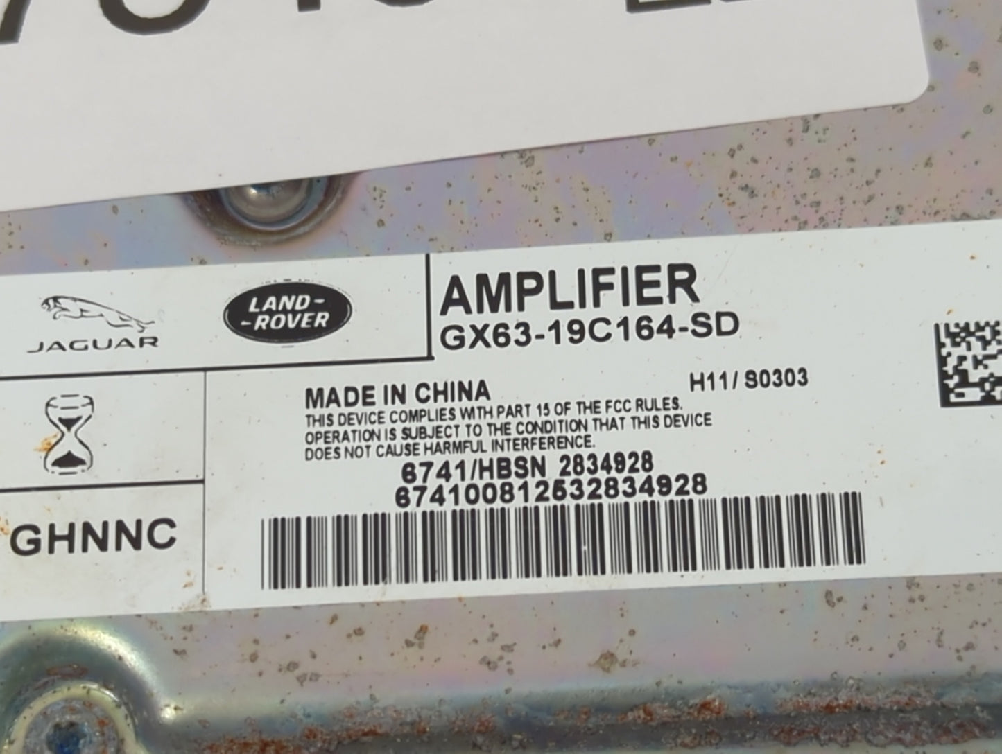 2016-2017 Jaguar Xf Radio AM FM Cd Player Receiver Replacement P/N:GX63-19C164-SD Fits Fits 2016 2017 OEM Used Auto Parts -