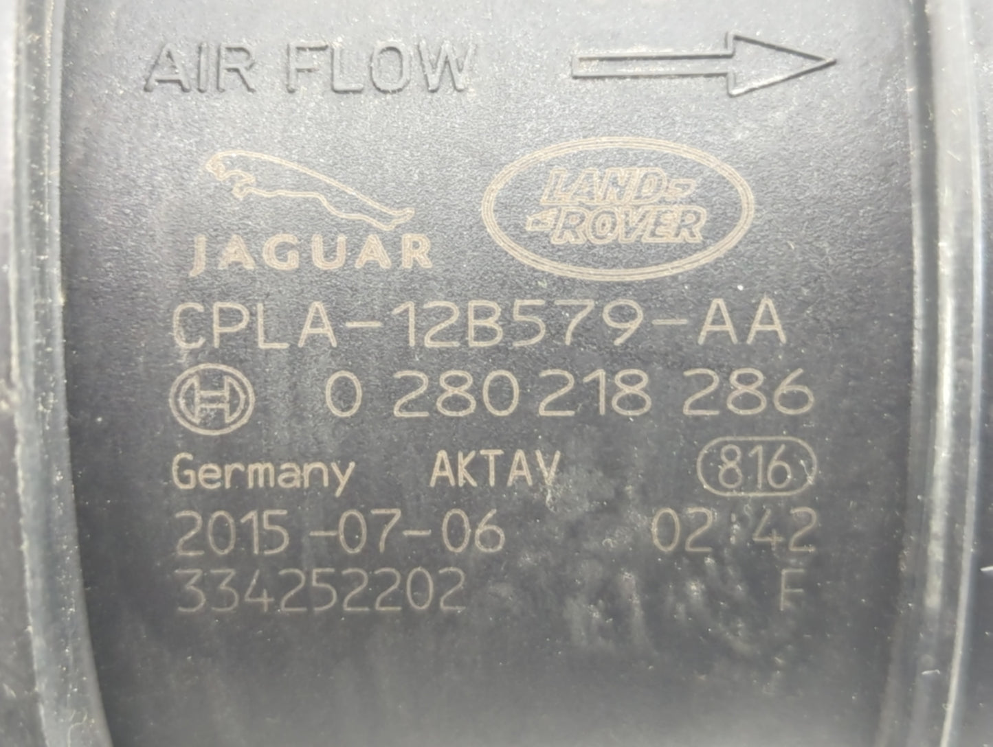 2013-2019 Jaguar Xf Mass Air Flow Meter Maf - Oemusedautoparts1.com