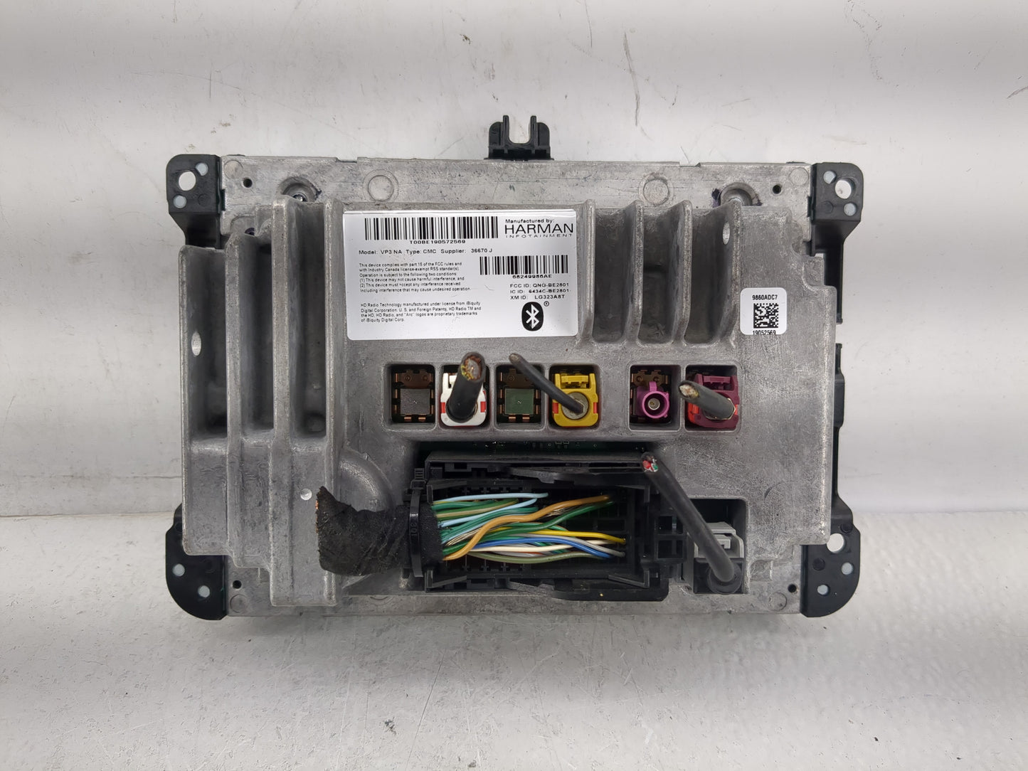 2016 Jeep Cherokee Radio AM FM Cd Player Receiver Replacement P/N:68249986AE Fits OEM Used Auto Parts - Oemusedautoparts1.co