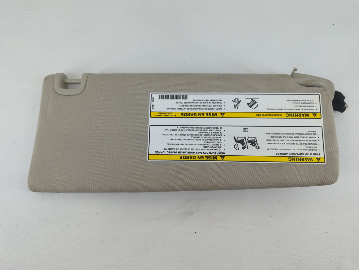 2014-2018 Jeep Cherokee Sun Visor Shade Replacement Passenger Right Mirror Fits Fits 2014 2015 2016 2017 2018 OEM Used Auto