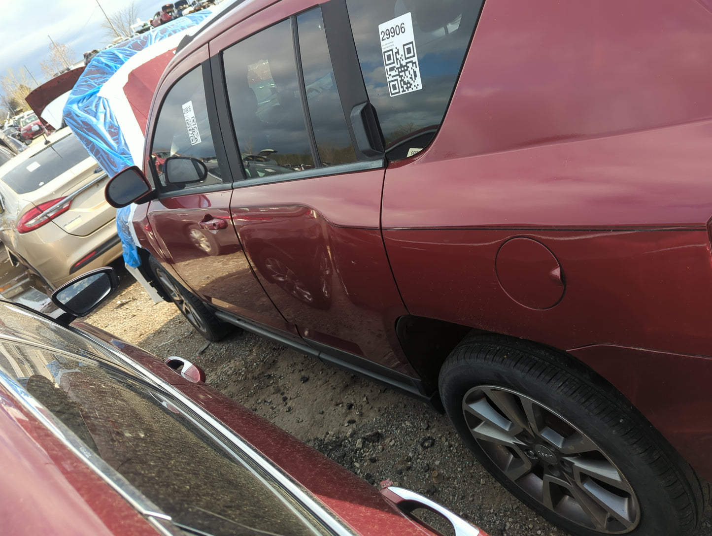 2011-2017 Jeep Compass Driver Rear Door Oem - Oemusedautoparts1.com