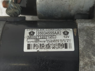 2016 Jeep Compass Car Starter Motor Solenoid OEM P/N:M000T32071ZC 05034555AA Fits OEM Used Auto Parts