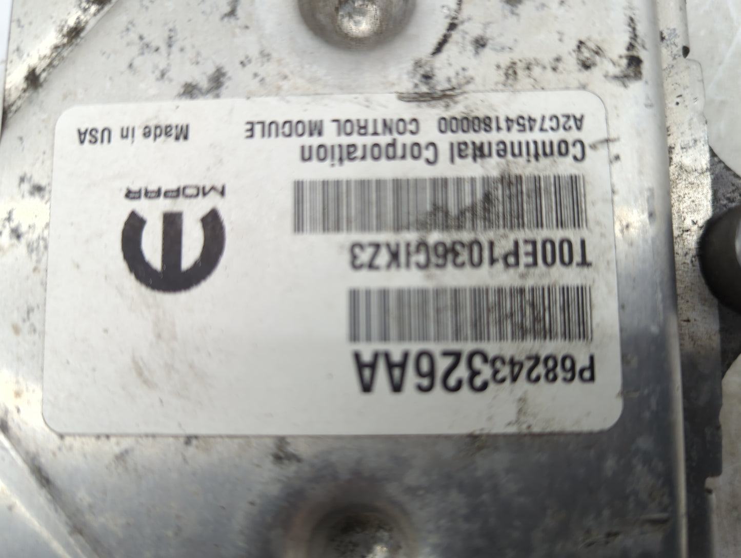 2016-2017 Jeep Grand Cherokee PCM Engine Control Computer ECU ECM PCU OEM P/N:P68243326AA T00EP1036C1K23 Fits Fits 2016 2017
