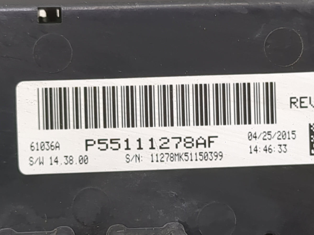 2011-2017 Jeep Patriot Climate Control Module Temperature AC/Heater Replacement P/N:P55111278AF Fits OEM Used Auto Parts - O