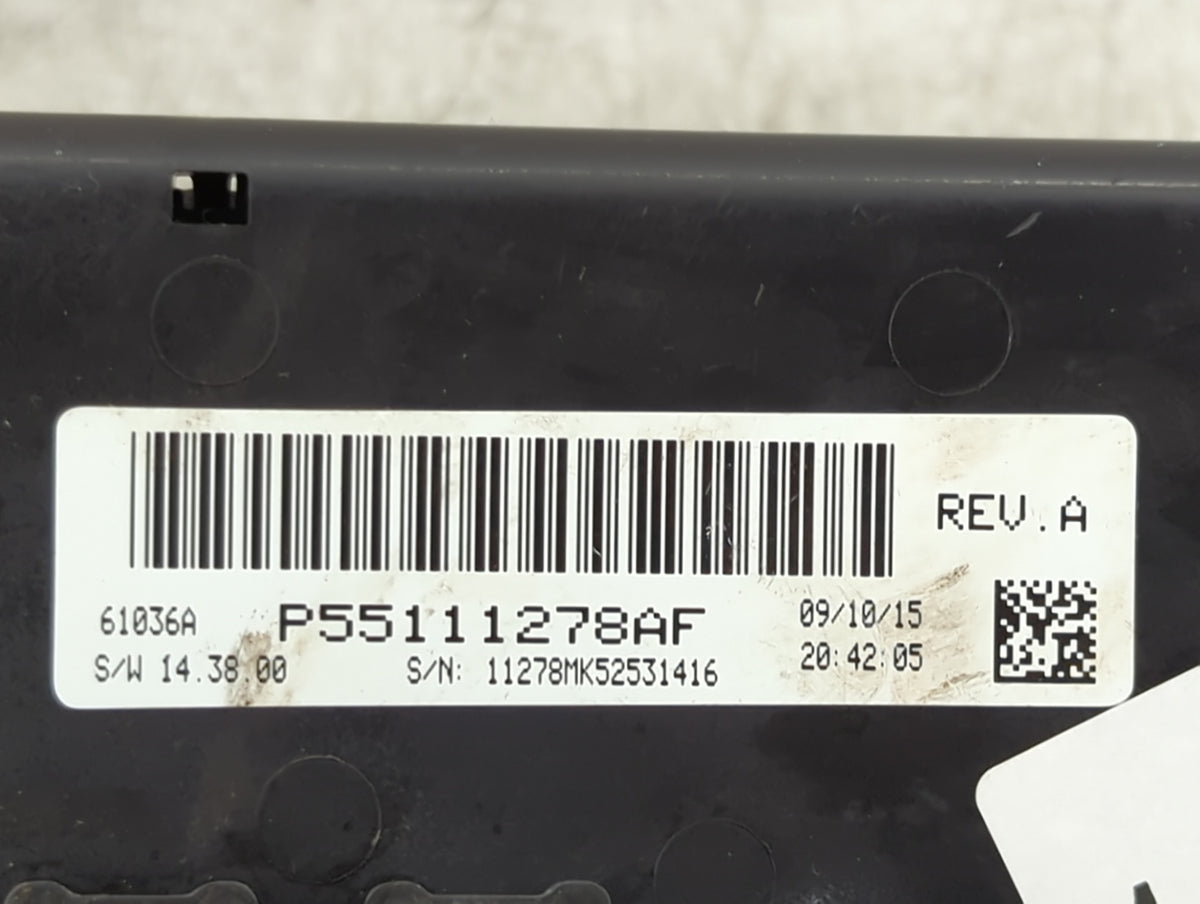 2011-2017 Jeep Patriot Ac Heater Climate Control P55111278af 1427731 - Oemusedautoparts1.com