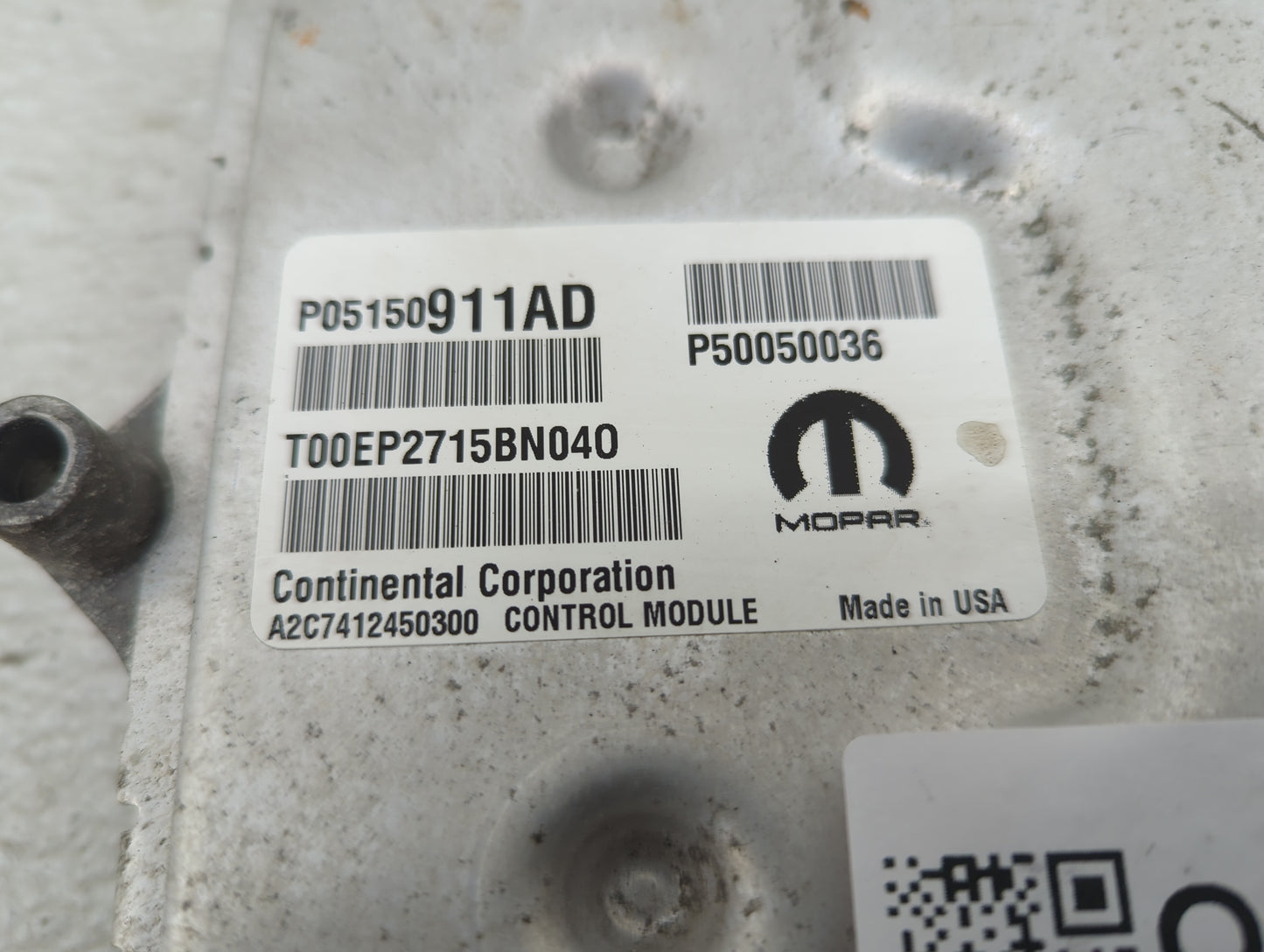2015-2017 Jeep Renegade PCM Engine Control Computer ECU ECM PCU OEM P/N:P05150911AD P50050036 Fits Fits 2015 2016 2017 OEM U