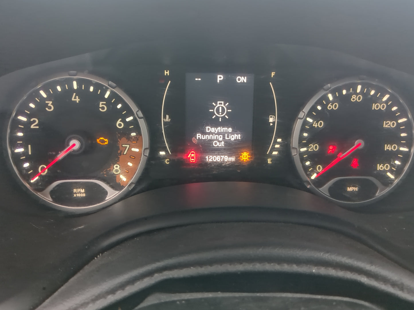 2015-2017 Jeep Renegade Instrument Cluster Speedometer Gauges Fits Fits 2015 2016 2017 OEM Used Auto Parts - Oemusedautopart