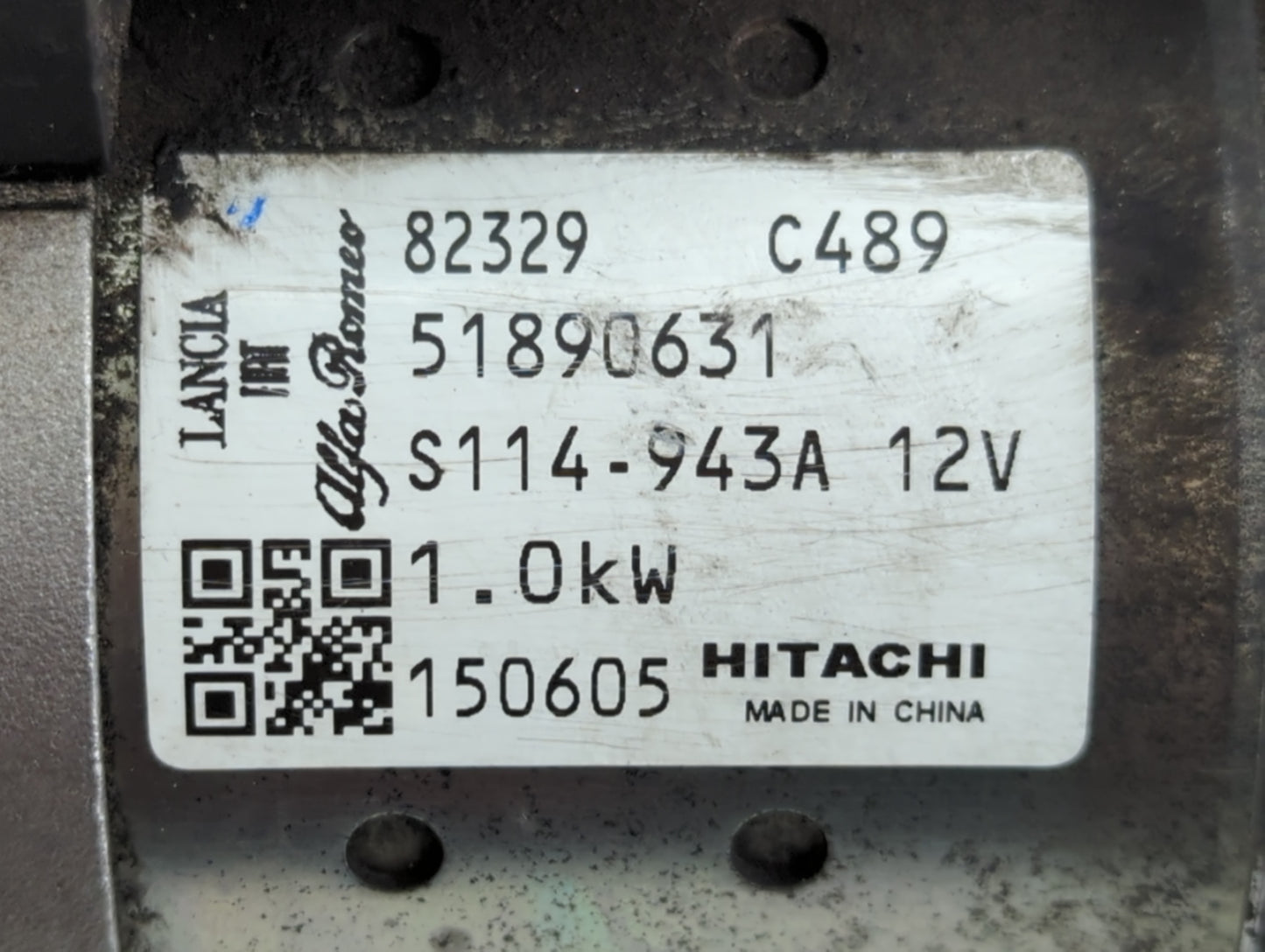 2015-2018 Jeep Renegade Car Starter Motor Solenoid OEM P/N:51890631 82329 C489 Fits Fits 2014 2015 2016 2017 2018 OEM Used A
