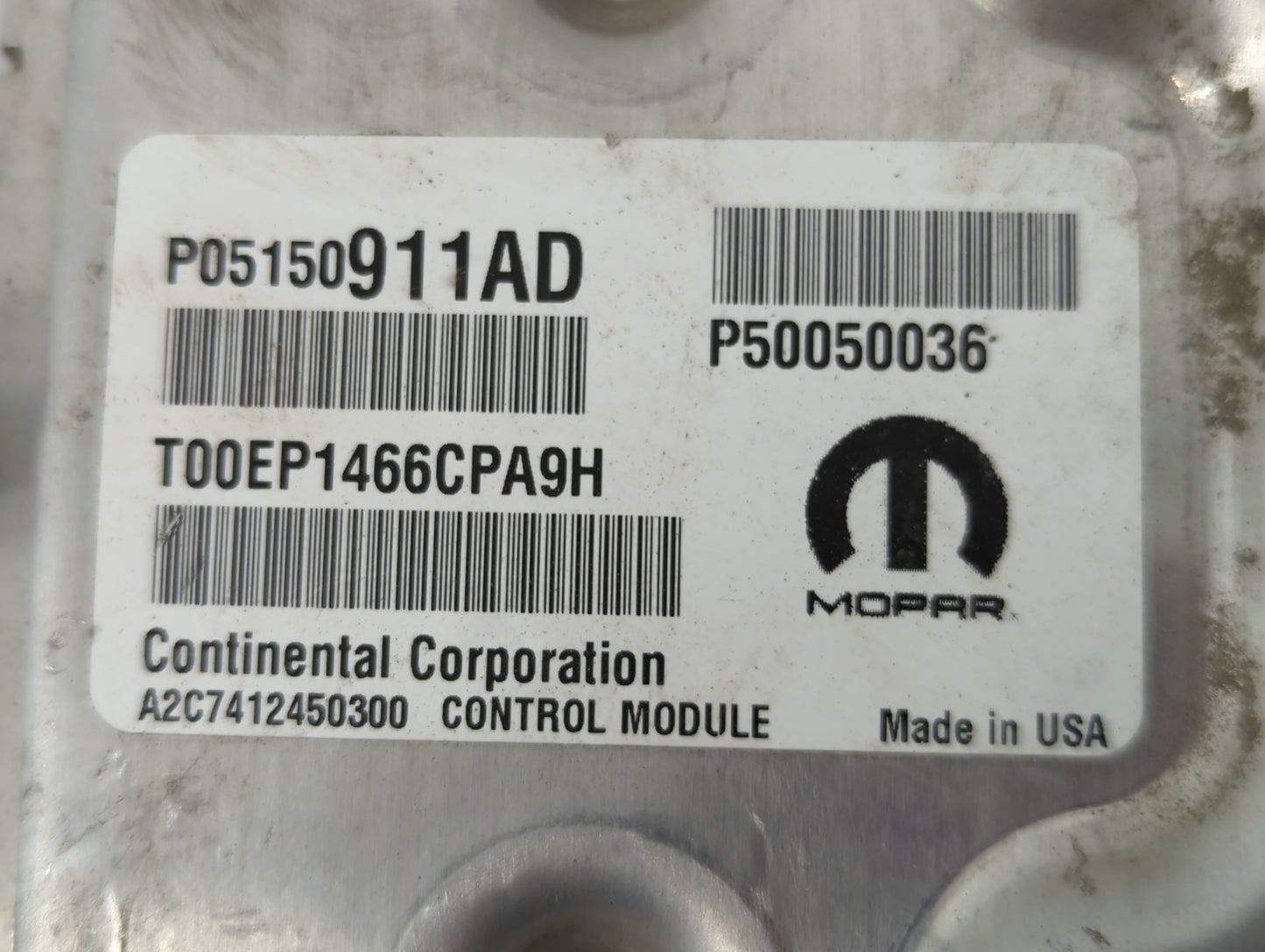 2015-2017 Jeep Renegade PCM Engine Control Computer ECU ECM PCU OEM P/N:P05150911AD Fits Fits 2015 2016 2017 OEM Used Auto P
