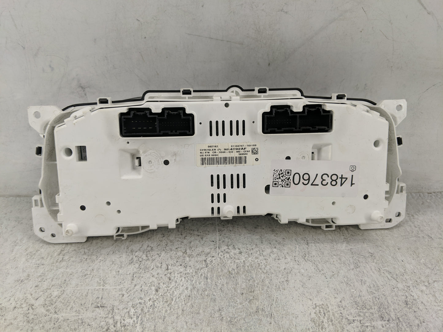 2015-2018 Jeep Wrangler Instrument Cluster Speedometer Gauges P/N:56054392AF CR-0044-002-M0-CFAF Miles: Fits OEM Used Auto P