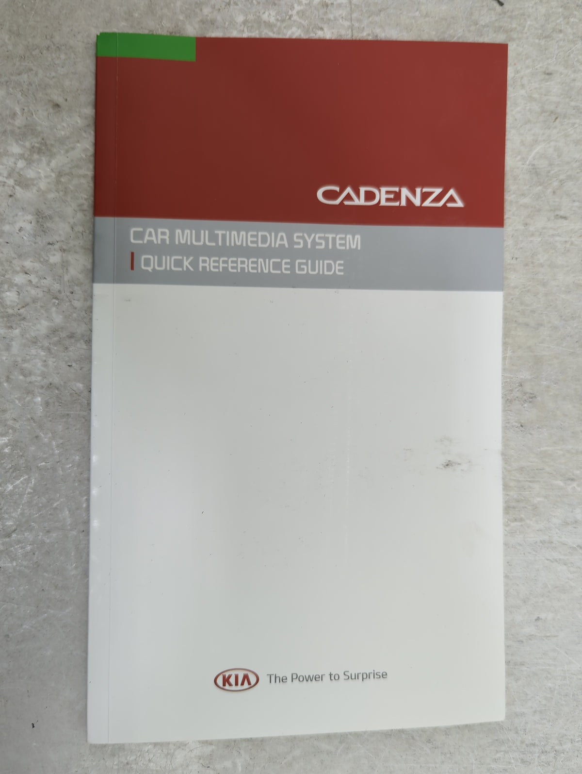 2016 Kia Cadenza Owners Manual Book Guide OEM Used Auto Parts - Oemusedautoparts1.com