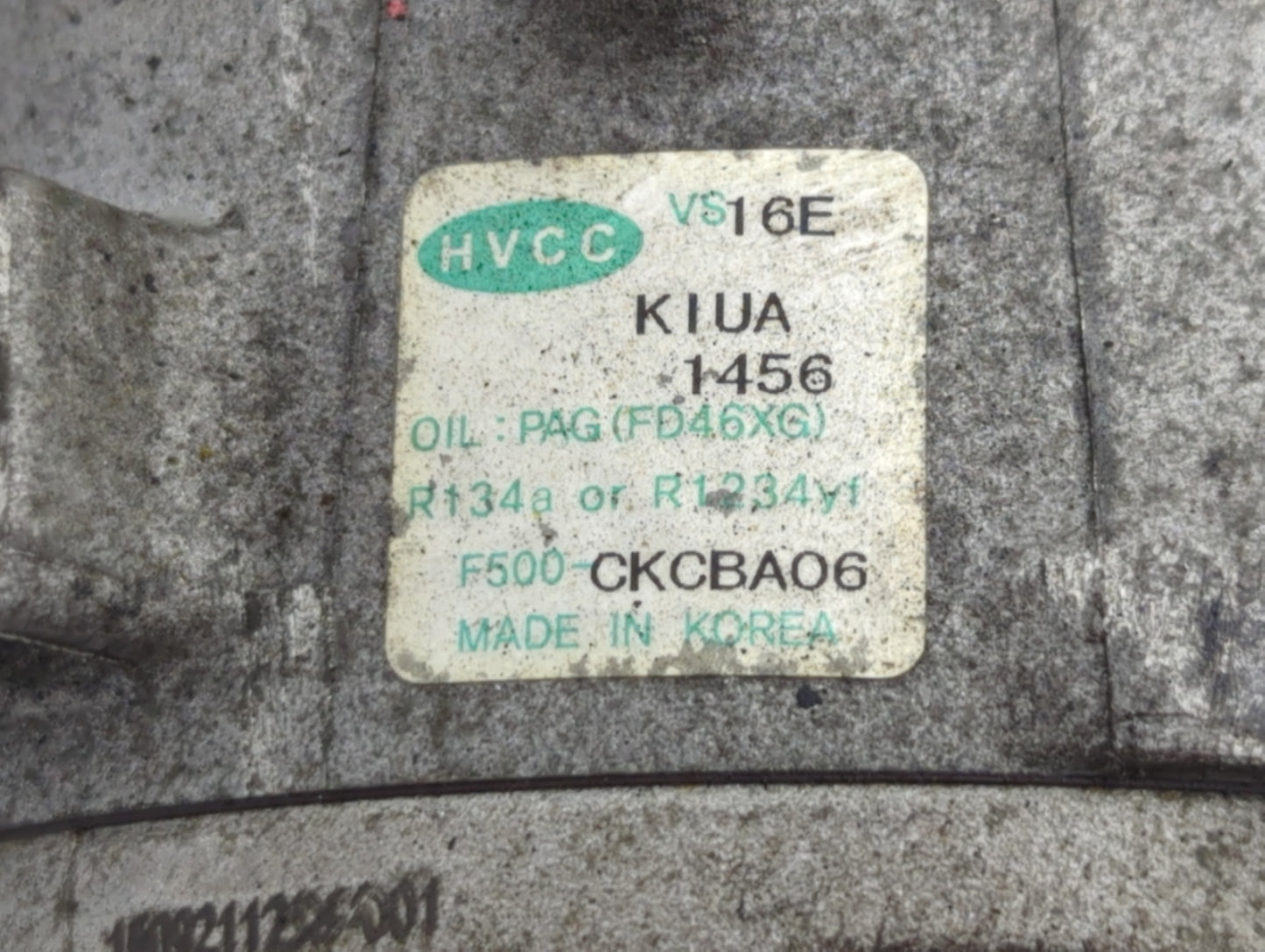 2014-2016 Kia Cadenza Air Conditioning A/c Ac Compressor Oem - Oemusedautoparts1.com