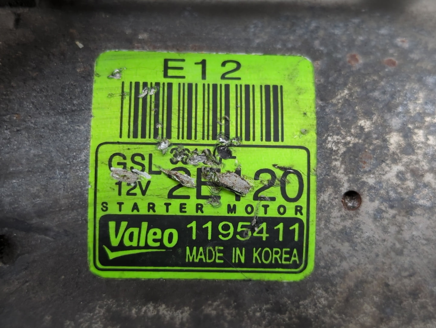 2014-2016 Kia Forte Car Starter Motor Solenoid OEM P/N:36100-2E120 1195411 Fits Fits 2012 2013 2014 2015 2016 OEM Used Auto