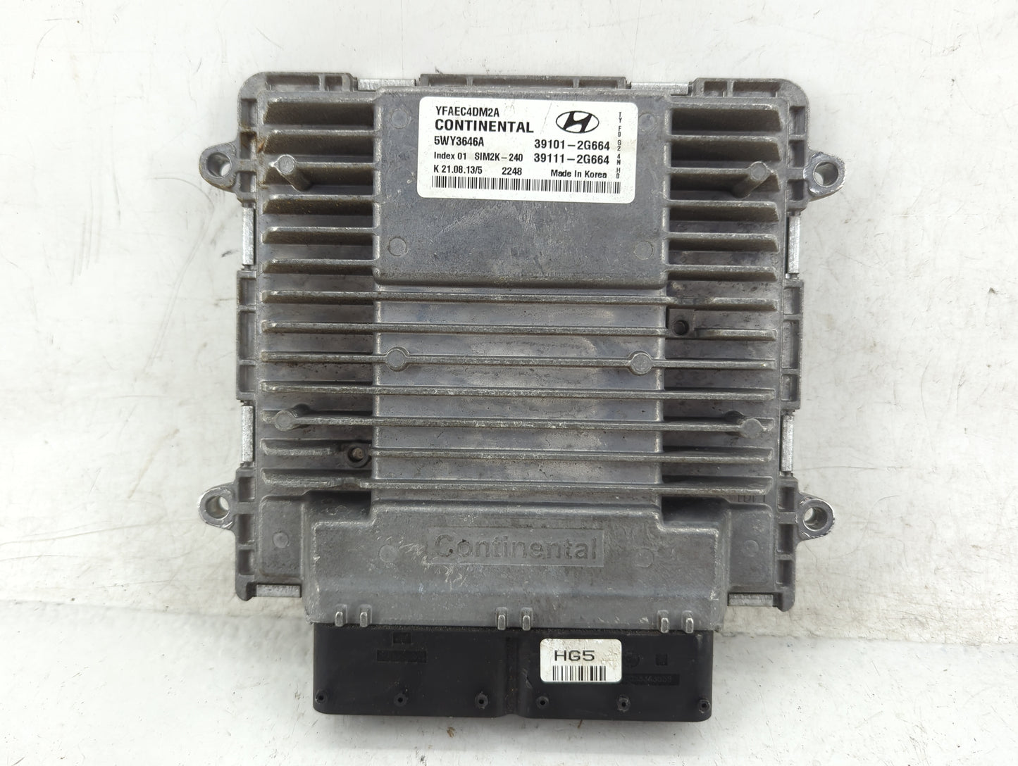 2016 Kia Forte PCM Engine Control Computer ECU ECM PCU OEM P/N:39111-2G664 39101-2G664 Fits OEM Used Auto Parts - Oemusedaut