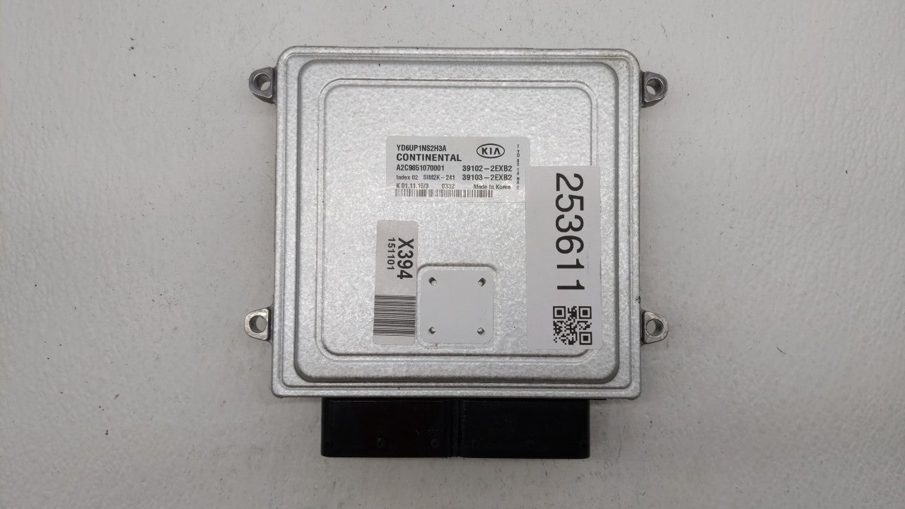 2016 Kia Forte PCM Engine Control Computer ECU ECM PCU OEM P/N:39103-2EXB2 39102-2EXB2, 39106-2EXB2, 39107-2EXB2 Fits OEM Us
