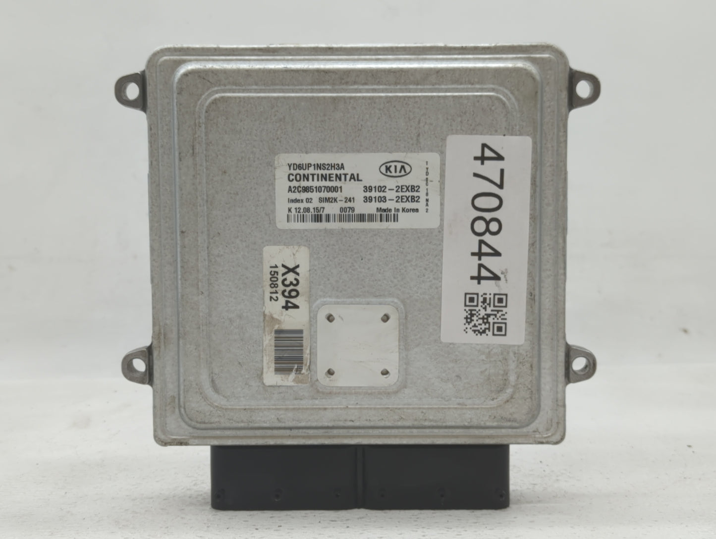 2016 Kia Forte PCM Engine Control Computer ECU ECM PCU OEM P/N:39102-2EXB2 39103-2EXB2 Fits OEM Used Auto Parts - Oemusedaut