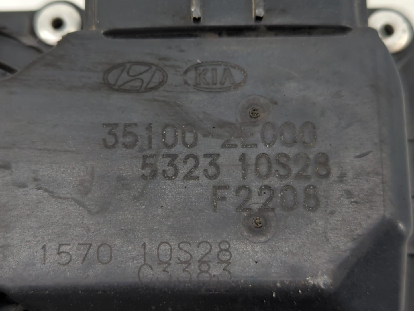 2014-2018 Kia Forte Throttle Body P/N:35100-2E00 Fits Fits 2011 2012 2013 2014 2015 2016 2017 2018 2019 2020 2021 OEM Used A