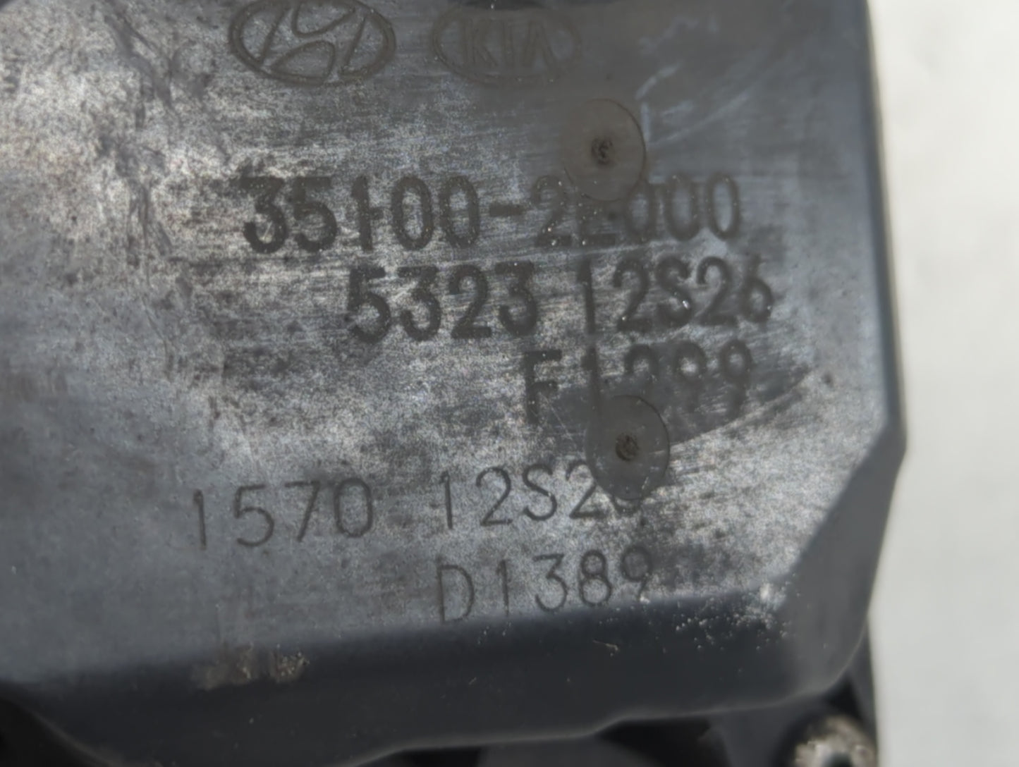 2014-2018 Kia Forte Throttle Body P/N:35100-2E000 Fits Fits 2011 2012 2013 2014 2015 2016 2017 2018 2019 2020 2021 OEM Used