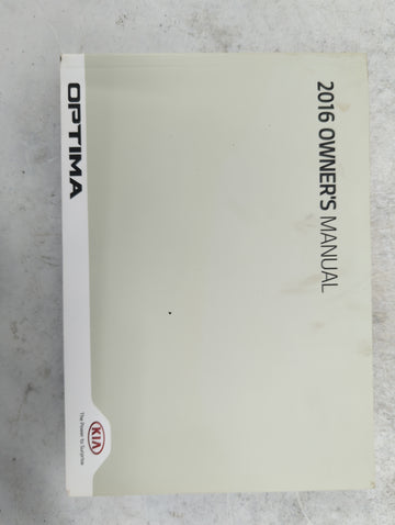 2016 Kia Optima Owners Manual Book Guide P/N:GDG5-EU67G OEM Used Auto Parts
