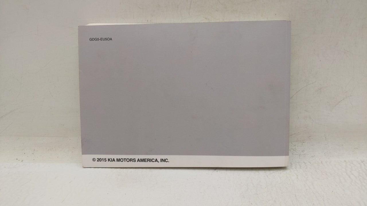 2016 Kia Optima Owners Manual Book Guide OEM Used Auto Parts - Oemusedautoparts1.com