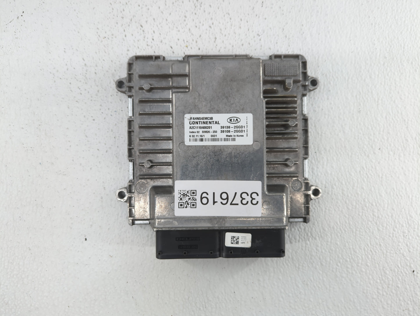 2016-2018 Kia Optima PCM Engine Control Computer ECU ECM PCU OEM P/N:39138-2GGD2 39108-2GGD2, 39138-2GGD0 Fits Fits 2016 201