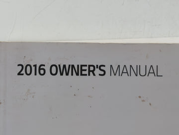 2016 Kia Optima Owners Manual Book Guide OEM Used Auto Parts