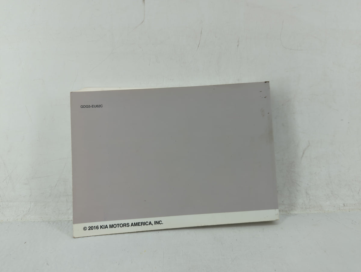 2016 Kia Optima Owners Manual Book Guide OEM Used Auto Parts - Oemusedautoparts1.com