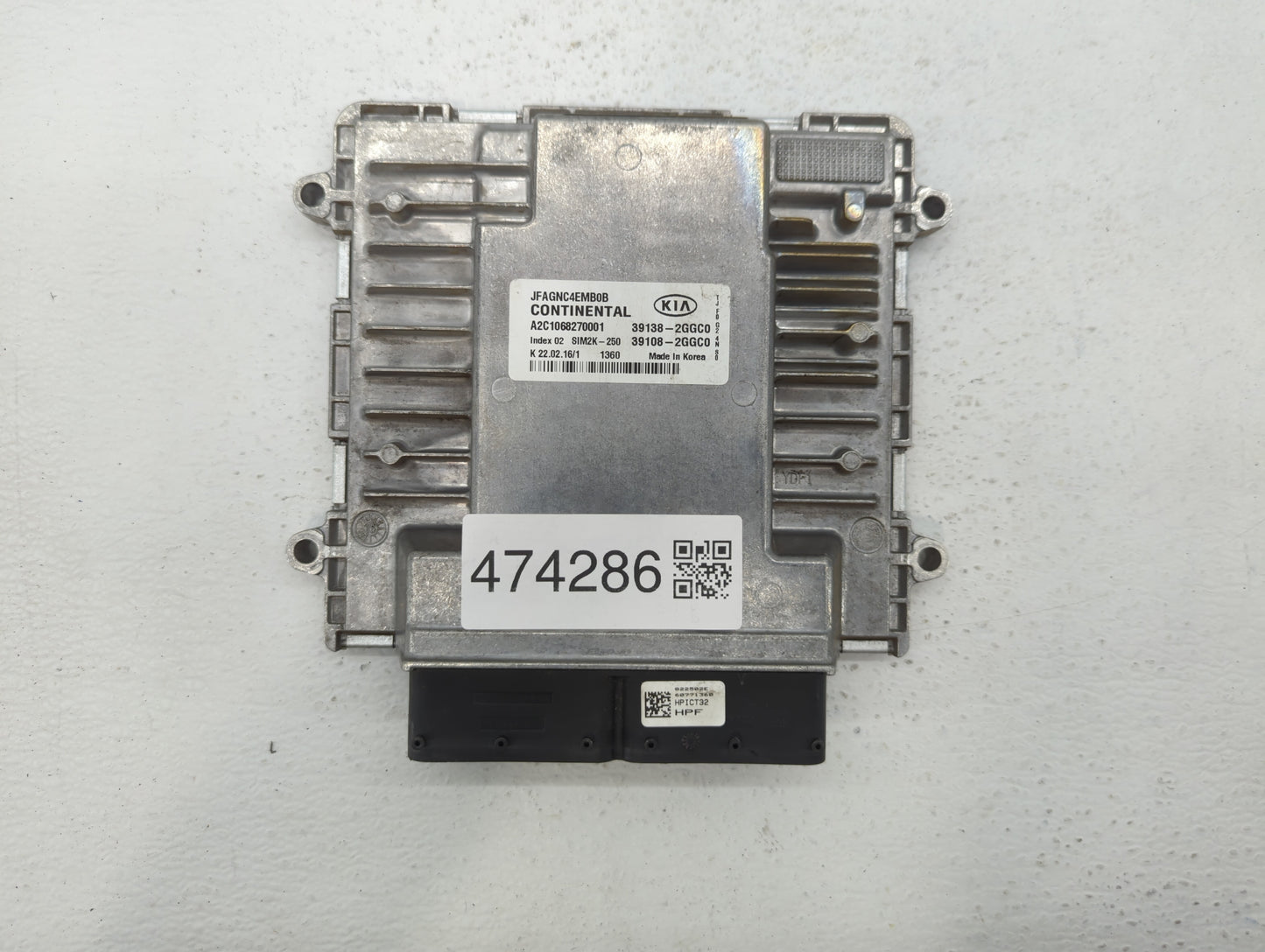 2016-2018 Kia Optima PCM Engine Control Computer ECU ECM PCU OEM P/N:39108-2GGC0 39138-2GGC0 Fits Fits 2016 2017 2018 OEM Us