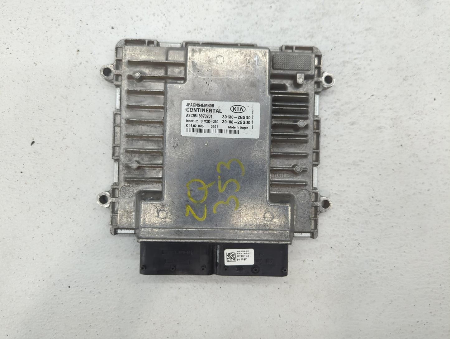 2016-2018 Kia Optima PCM Engine Control Computer ECU ECM PCU OEM P/N:39138-2GGD0 39108-2GGD0, 39108-2GGC0 Fits Fits 2016 201