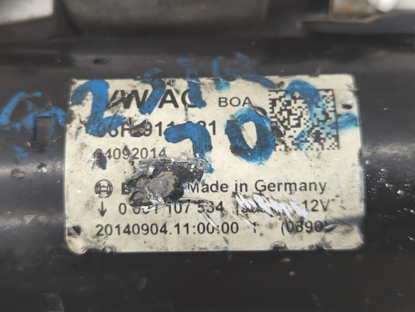 2016-2020 Kia Optima Car Starter Motor Solenoid OEM P/N:06H 911 021 A Fits Fits 2015 2016 2017 2018 2019 2020 OEM Used Auto