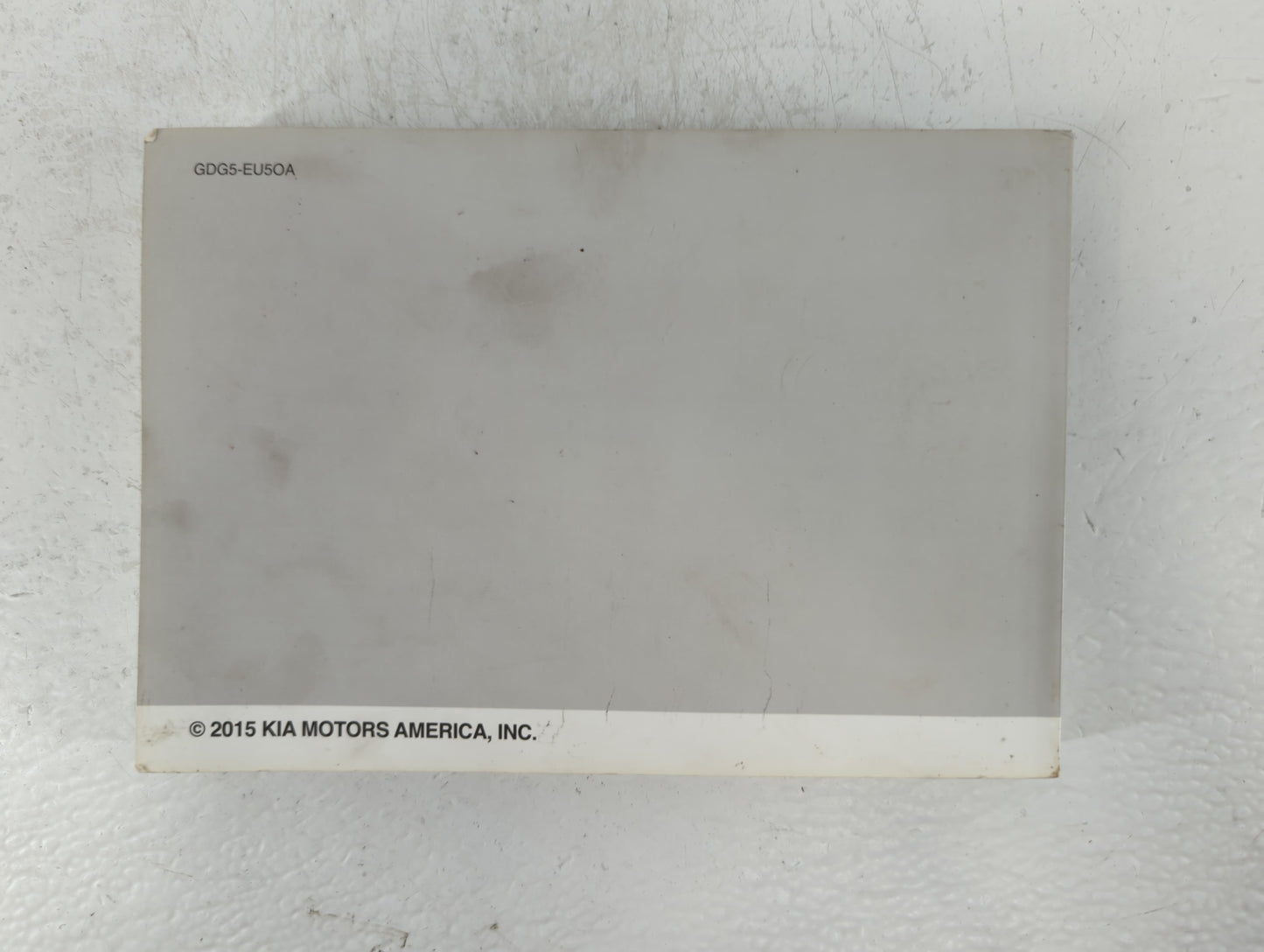2016 Kia Optima Owners Manual Book Guide P/N:GDG5-EU5OA OEM Used Auto Parts - Oemusedautoparts1.com