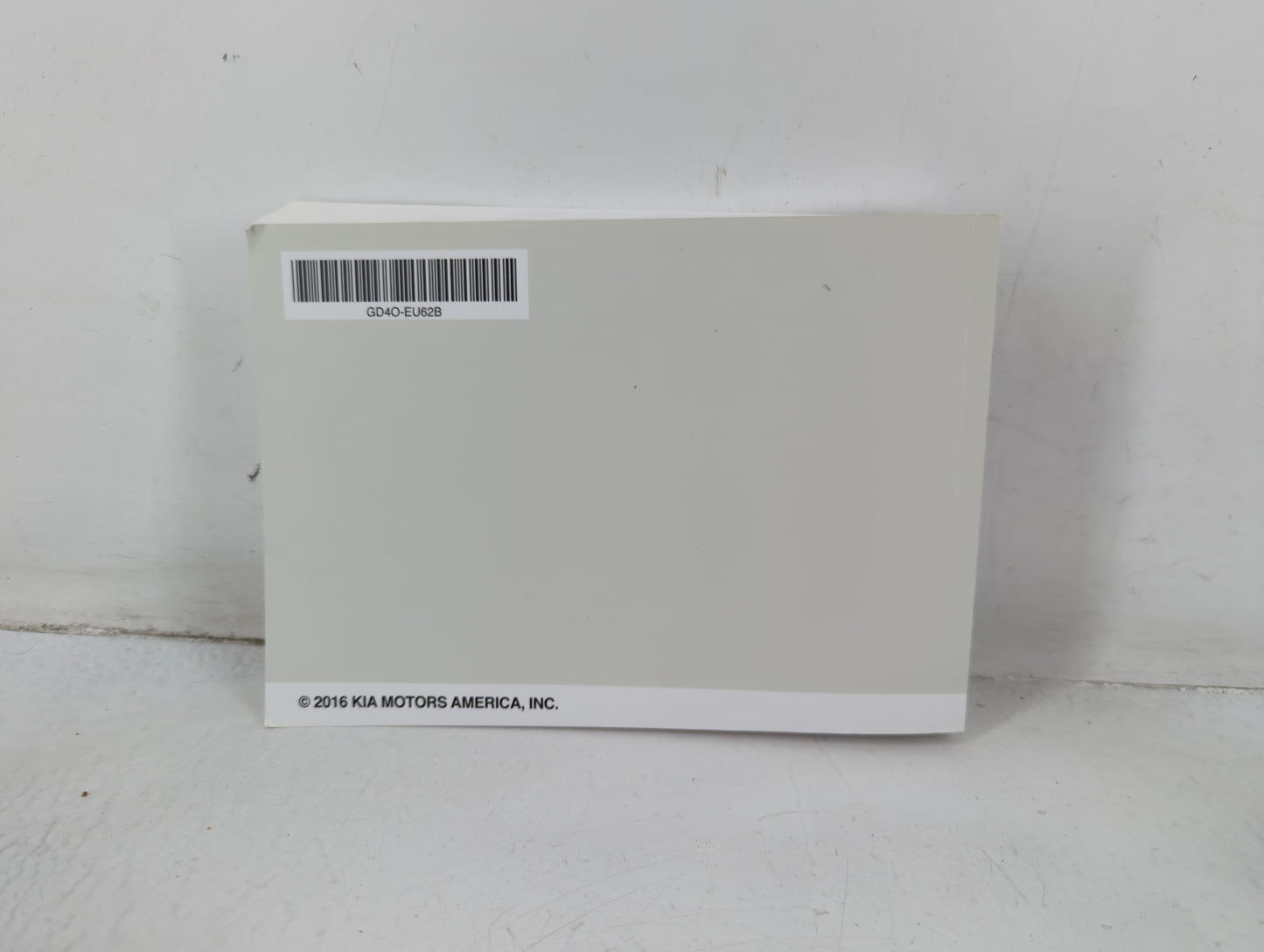 2016 Kia Optima Owners Manual Book Guide P/N:GD4O-EU62B OEM Used Auto Parts - Oemusedautoparts1.com