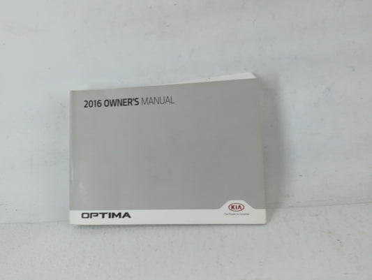 2016 Kia Optima Owners Manual Book Guide P/N:GDG5-EU5OA OEM Used Auto Parts