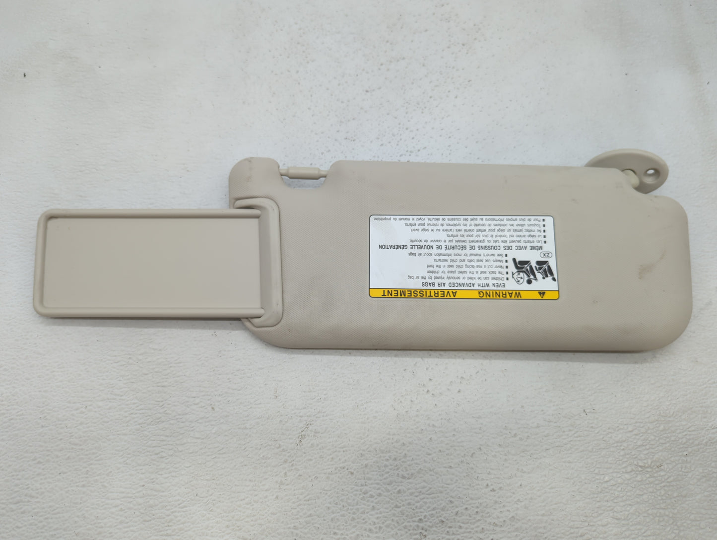 2012-2017 Kia Rio Sun Visor Shade Replacement Passenger Right Mirror Fits Fits 2012 2013 2014 2015 2016 2017 OEM Used Auto P