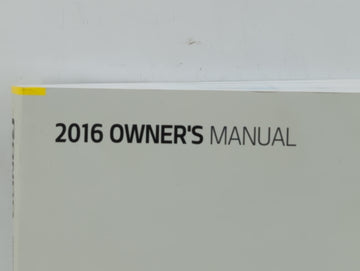 2016 Kia Rondo Owners Manual Book Guide OEM Used Auto Parts