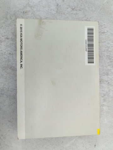 2016 Kia Sedona Owners Manual Book Guide P/N:GA9O-EU5NF OEM Used Auto Parts