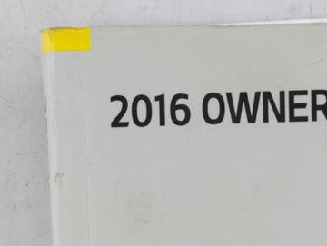2016 Kia Sedona Owners Manual Book Guide P/N:GA9O-EU53A OEM Used Auto Parts