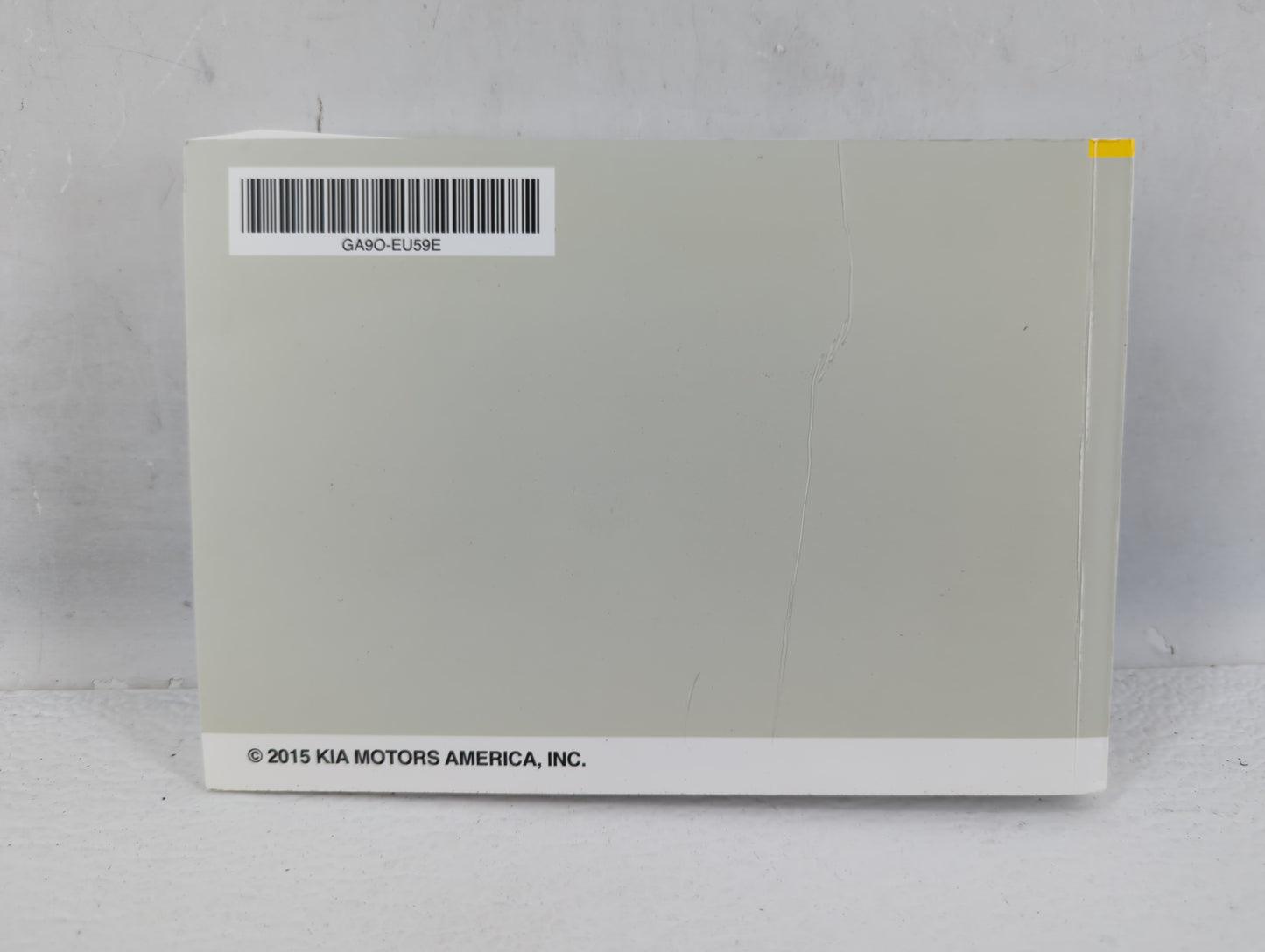 2016 Kia Sedona Owners Manual Book Guide P/N:GA90 EU59E OEM Used Auto Parts - Oemusedautoparts1.com