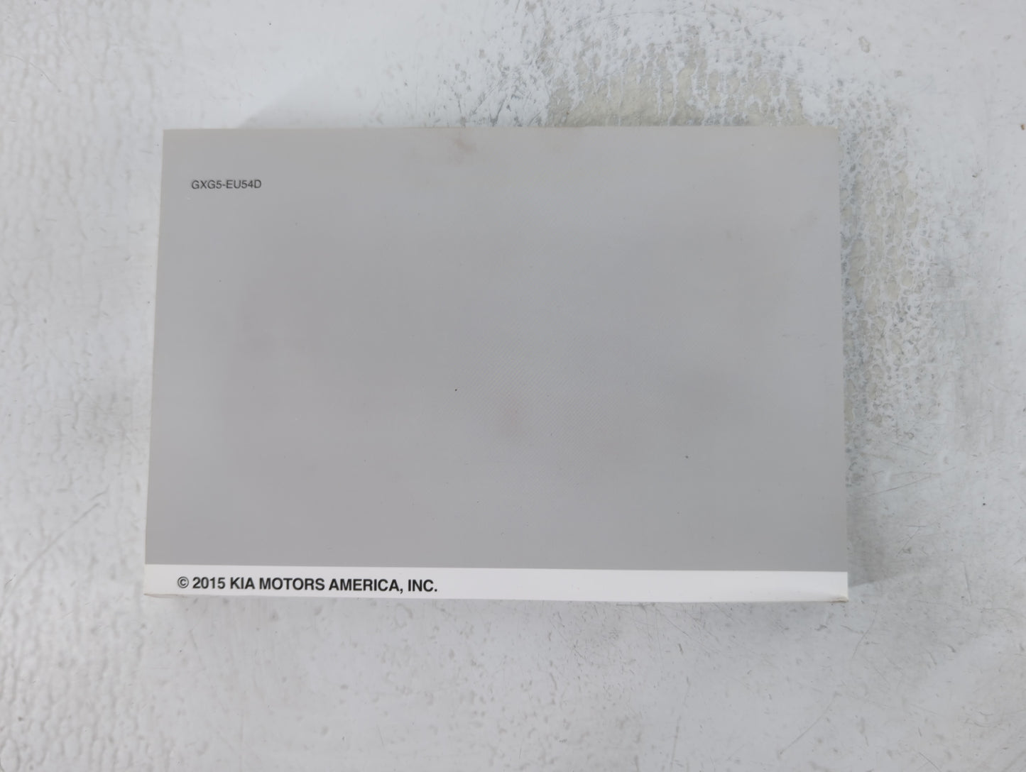 2016 Kia Sorento Owners Manual Book Guide P/N:GX55-EU54D OEM Used Auto Parts - Oemusedautoparts1.com