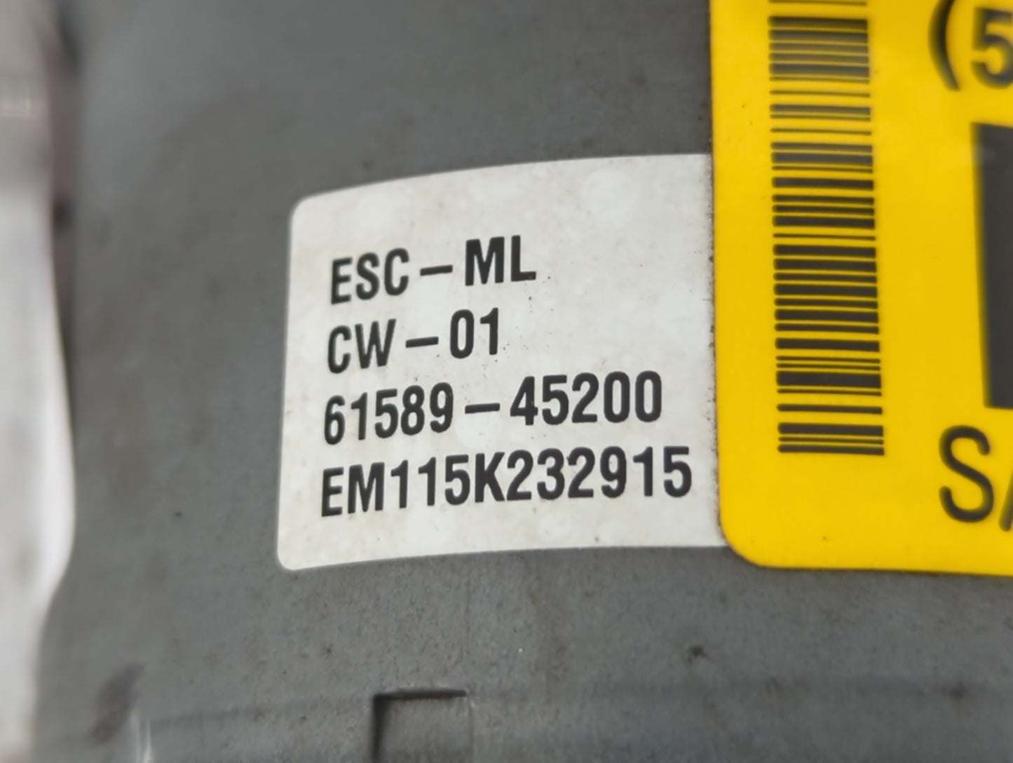 2016 Kia Soul ABS Pump Control Module Replacement P/N:61589-45200 Fits OEM Used Auto Parts - Oemusedautoparts1.com