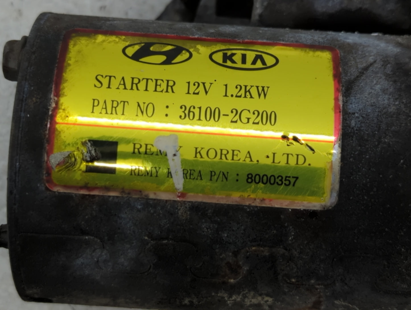 2011-2016 Kia Sportage Car Starter Motor Solenoid OEM P/N:36100-2G200 Fits Fits 2008 2009 2010 2011 2012 2013 2014 2015 2016