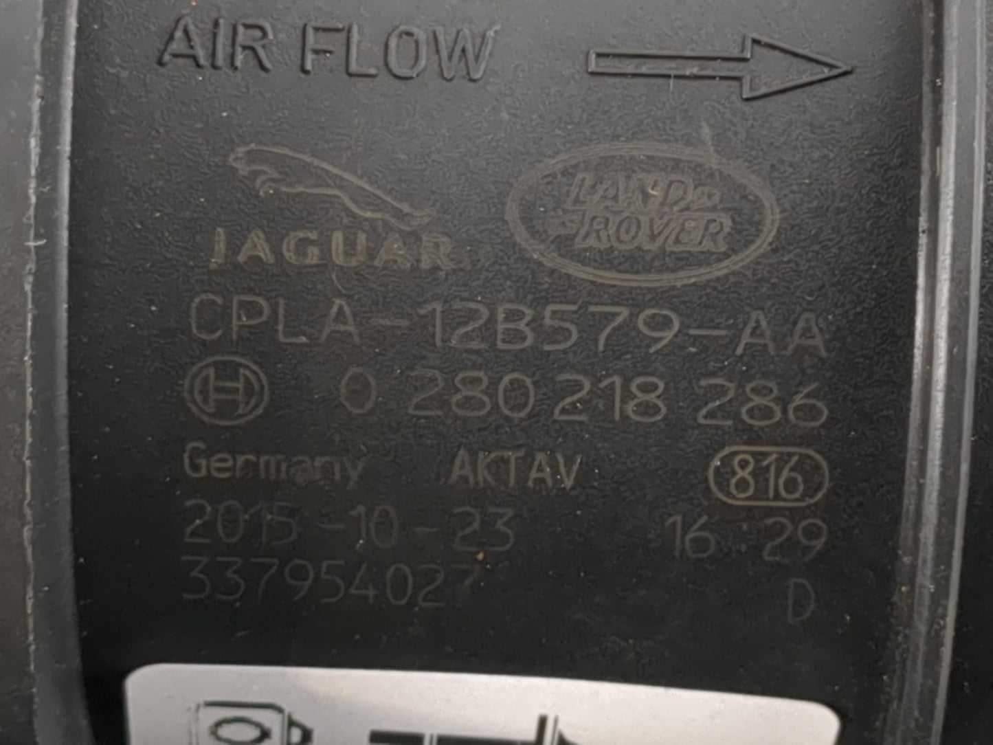 2016 Land Rover Lr4 Mass Air Flow Meter Maf - Oemusedautoparts1.com